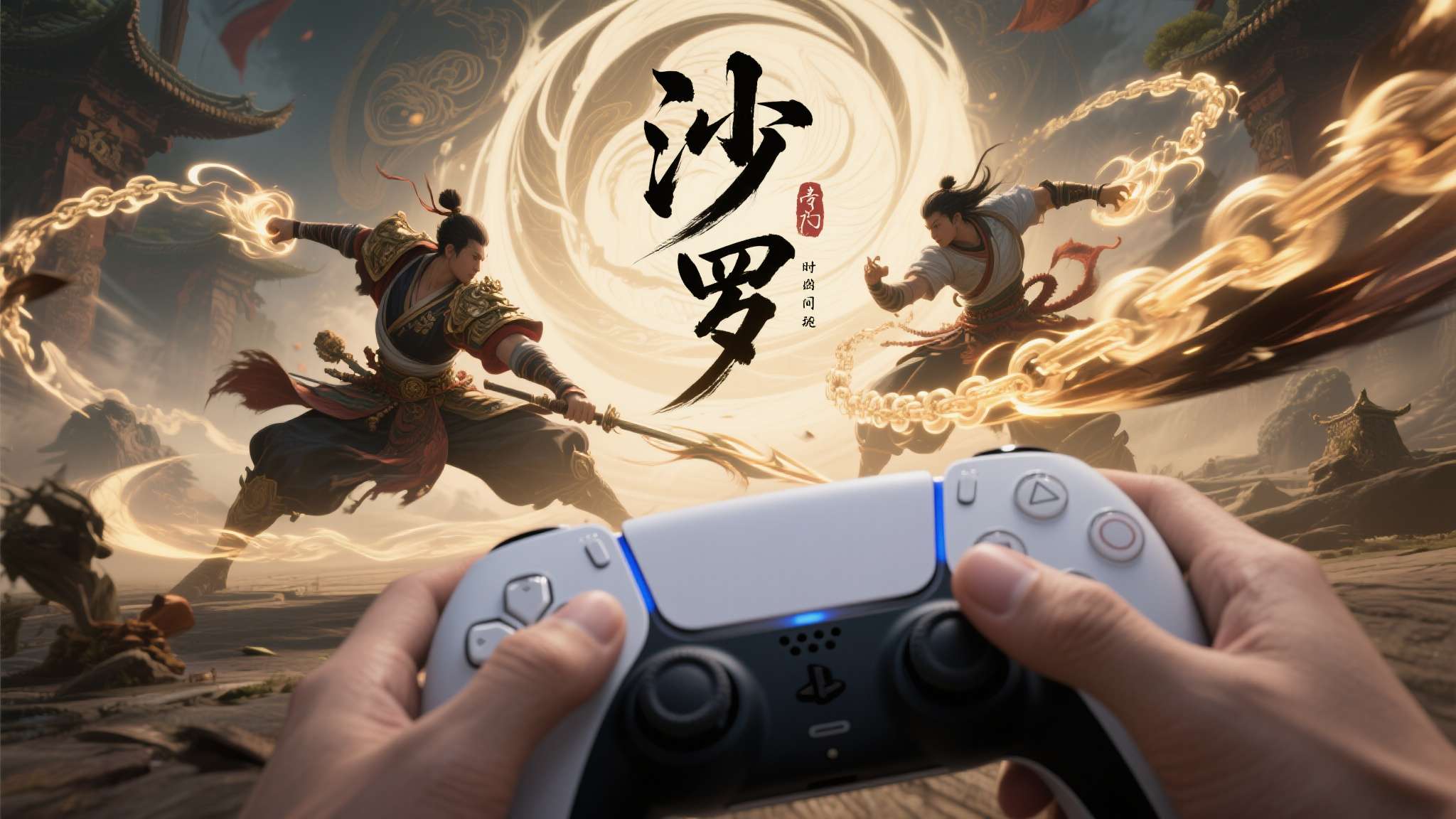 游戏以独特的东方神话为世界观基底，将"沙罗"这一意象融入叙事核心，构建出一段跨越
